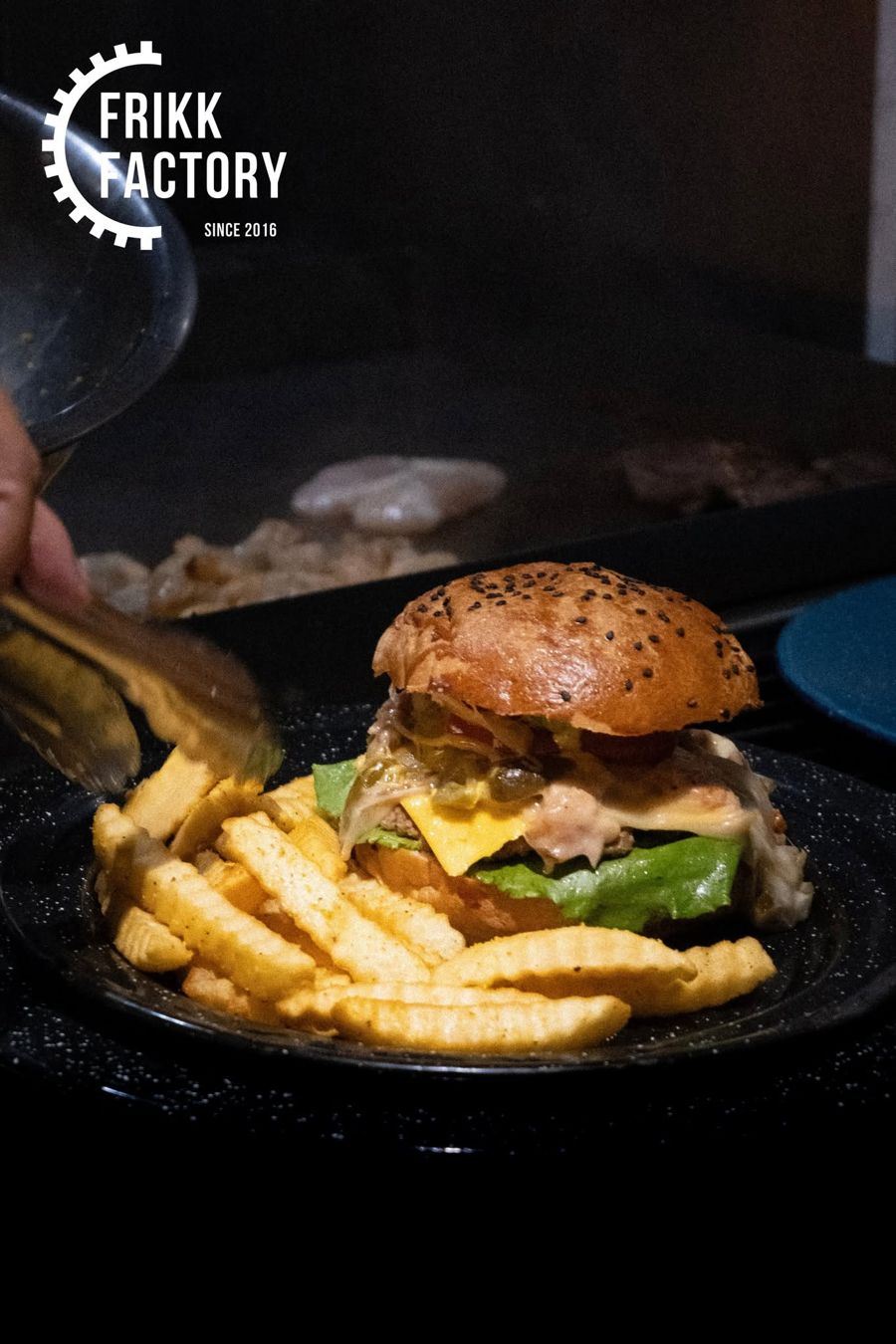 Hamburguesa con papas